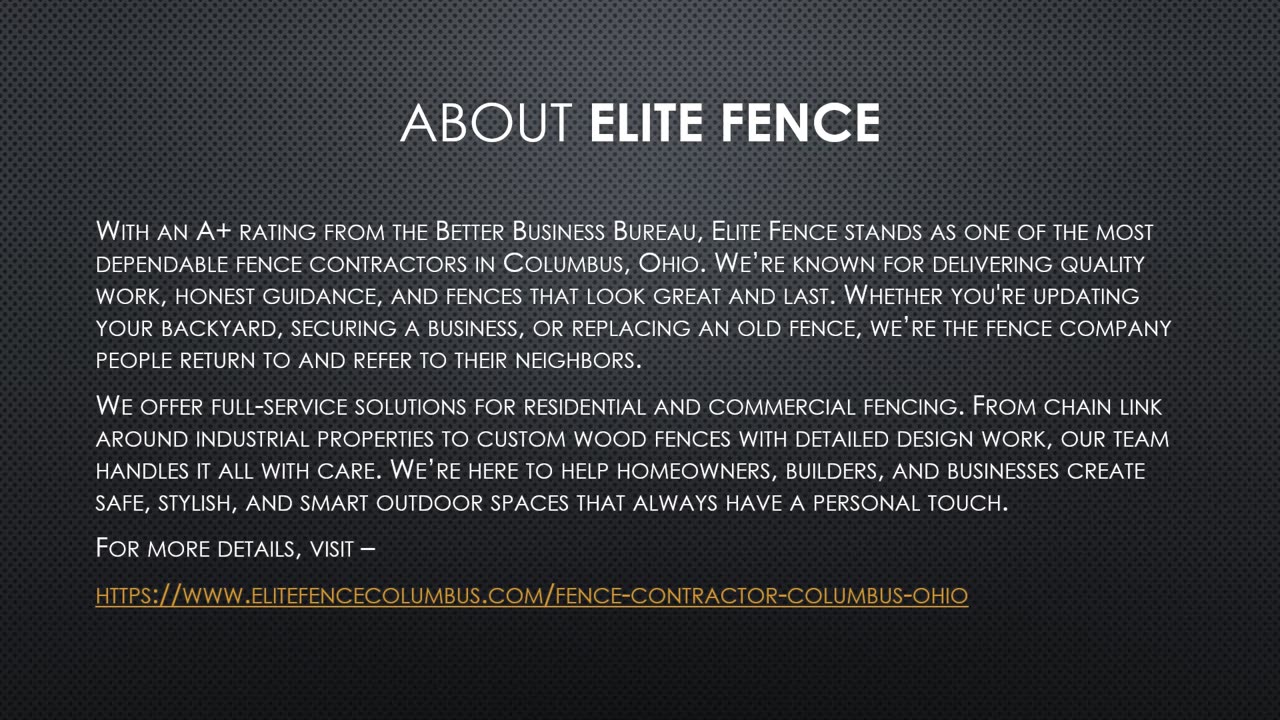 Fences Columbus Ohio