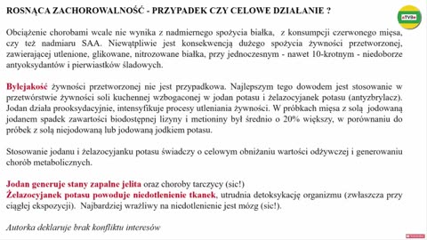 Kontrowersje wokół żywności prof. Grażyna Cichosz