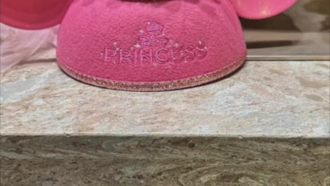 Disney Parks Minnie Mouse Princess Crown Ears Hat with Veil #shorts