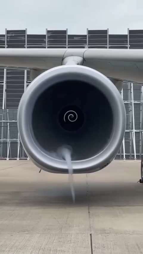 Testing of the Rolls-Royce Trent 700 engine after its installation on the aircraft