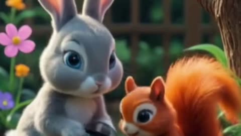 The Secret Garden of Bunnyville 🌸 | Urdu Moral Story for Kids | Bunny Kindness Tale