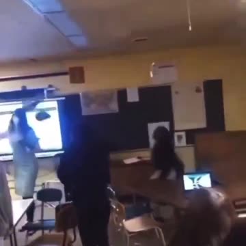 Blk student with no impulse control hits teacher
