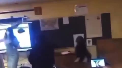 Blk student with no impulse control hits teacher