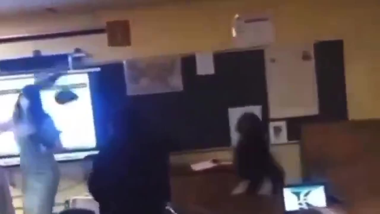 Blk student with no impulse control hits teacher