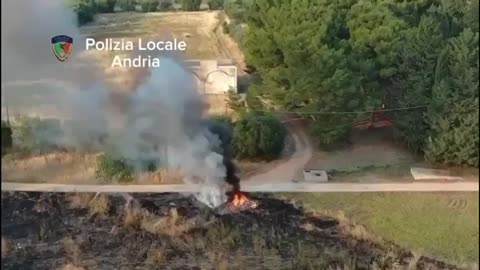 Roghi ad Andria, si innalzano i droni: scattano sanzioni da 500 euro per 141 violazioni