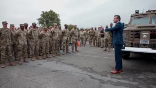 Secretary of War Pete Hegseth prayed with soldiers for Charlie Kirk 🙏