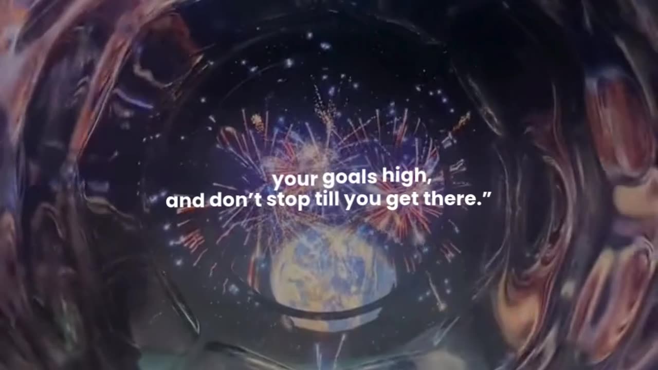 Set your goals high, and don’t stop till you get there.