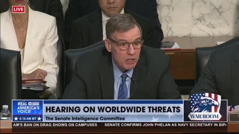 Democrat Mark Warner gives opening statement hammering on recent Classified Intelligence Breach