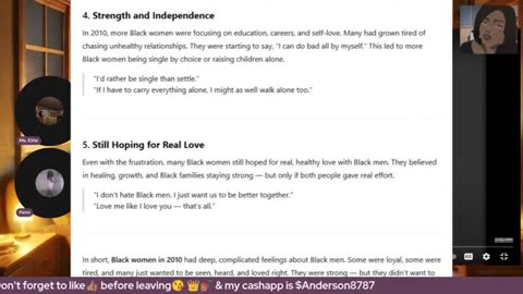 Femi and I show that Ai is aware on black relationships.