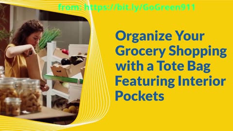 Organize Your Grocery Shopping with a Tote Bag Featuring Interior Pockets – Here’s Why It’s Genius!