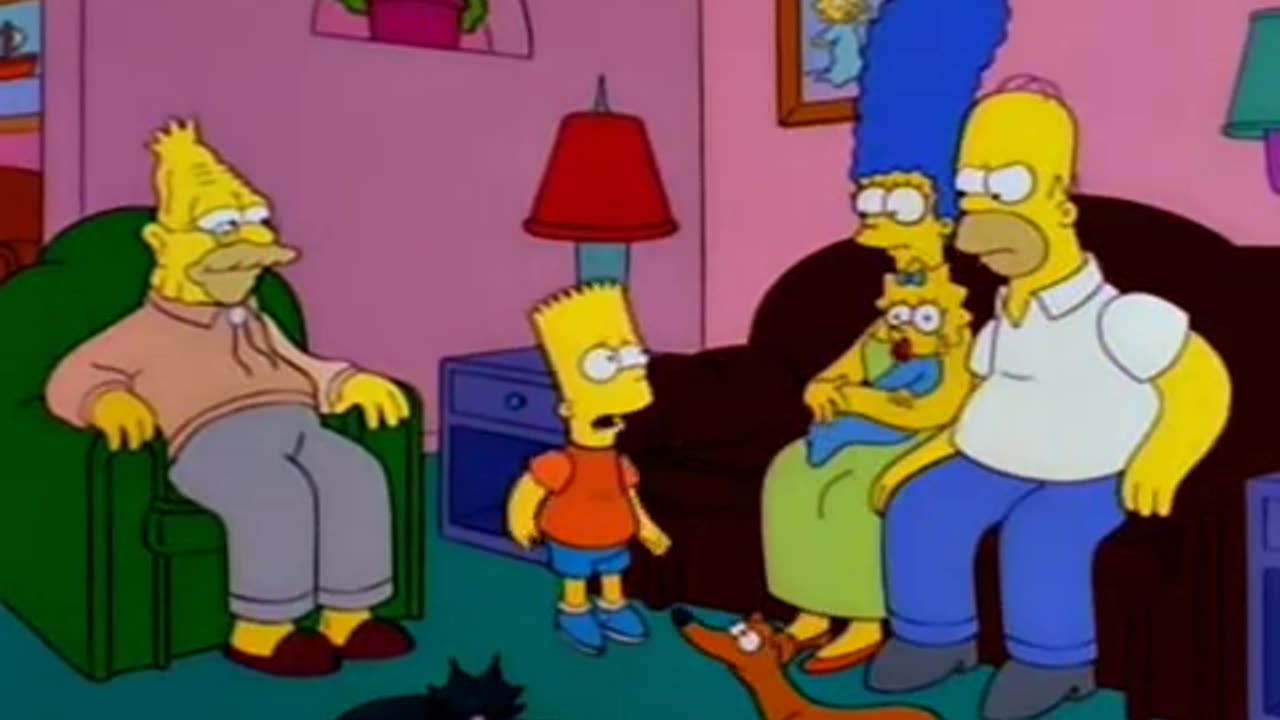 George H.W. Bush Spanks Bart - Two bad neighbors