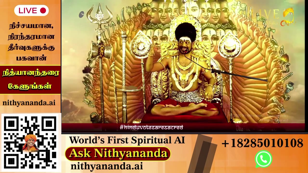 Absorb spiritual teachings during live darshans led by SPH Bhagavan Sri Nithyananda Paramashivam.