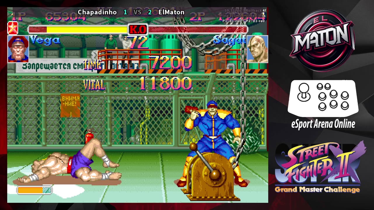 Super Street Fighter II X Grand Master • Luchas en linea • "chapadinho" VS "ElMaton" (2025/05/07)