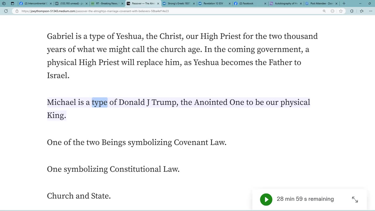 Ten Aspects of the Marriage Covenant of Passover. Part Four