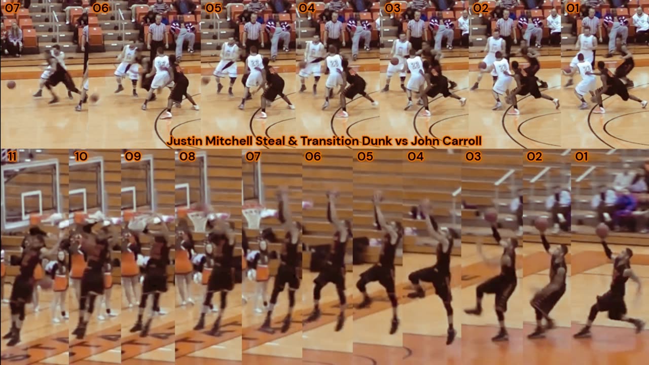Prototype 247: Justin Mitchell Steal & Transition Dunk vs John Carroll