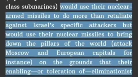 The ‘Samson Option’ EXPOSED ⚡ The plans of genocidal maniacs.