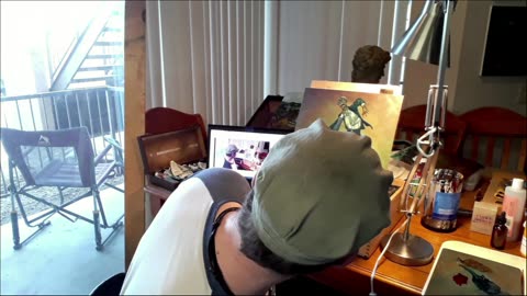 Painting with a rerun.