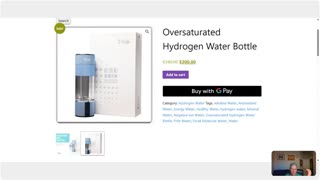Oversaturated Hydrogen Water Bottle from Prife International Wellness Company