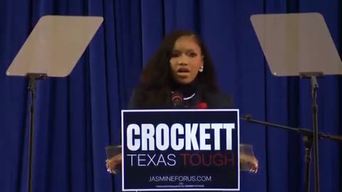 Jasmine Crockett CRIES during Senate announcement