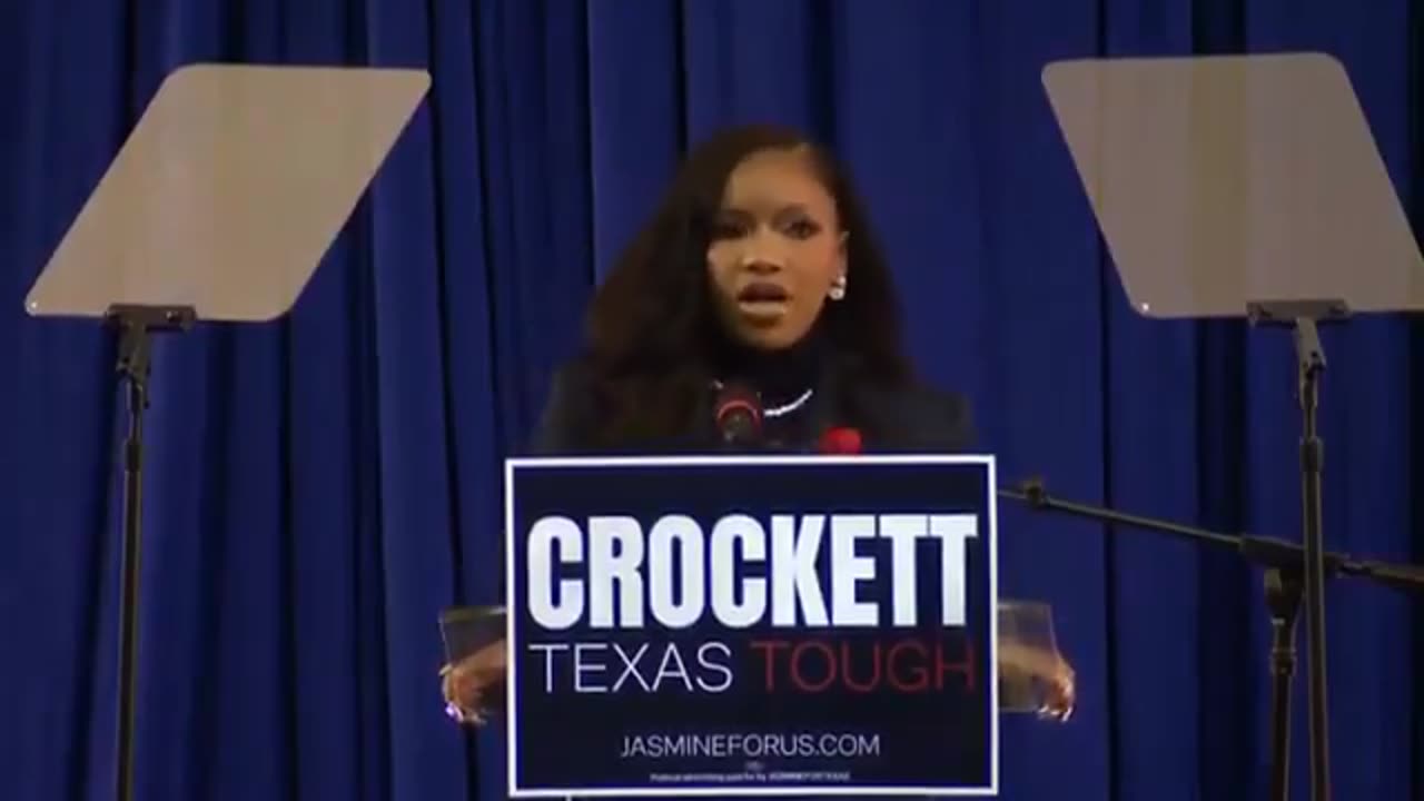 Jasmine Crockett CRIES during Senate announcement