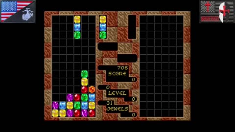 6-PAK: Columns (Sega Genesis - 1995) [NA Version]