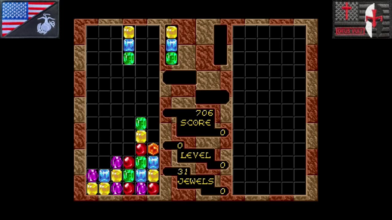 6-PAK: Columns (Sega Genesis - 1995) [NA Version]