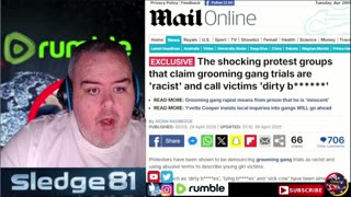 Shocking protest Groups clame grooming gang trials are racist and call the victims Dirty B