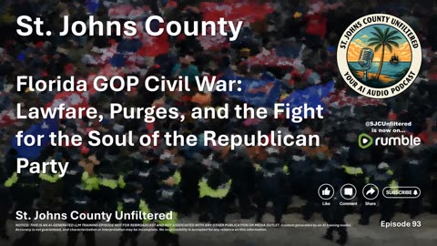 Episode 93 - GOP Civil War: Lawfare, Purges, and the Fight for the Soul of the Republican Party