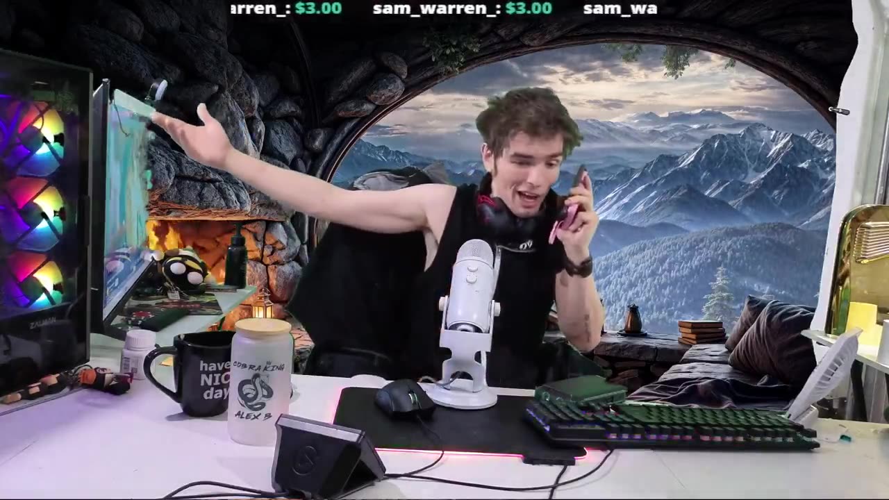 Not sure if it's smart to talk details of your divorce on a live stream... (4) (Alex B)