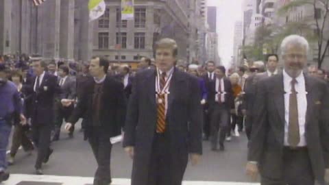 1995 Resurfaced Footage: Trump Marches in Veterans Day Parade He Helped Save