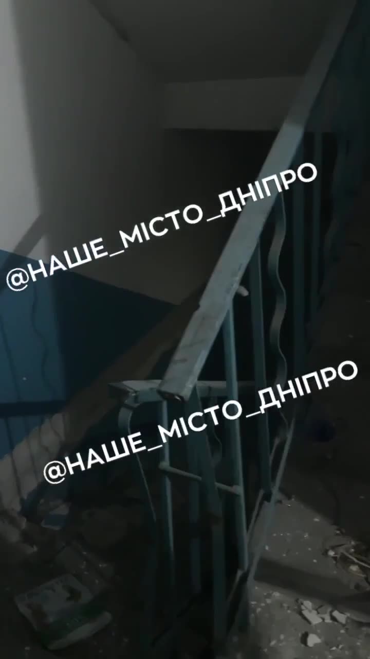 😔 Shocking footage from a destroyed high-rise building in Dnipro