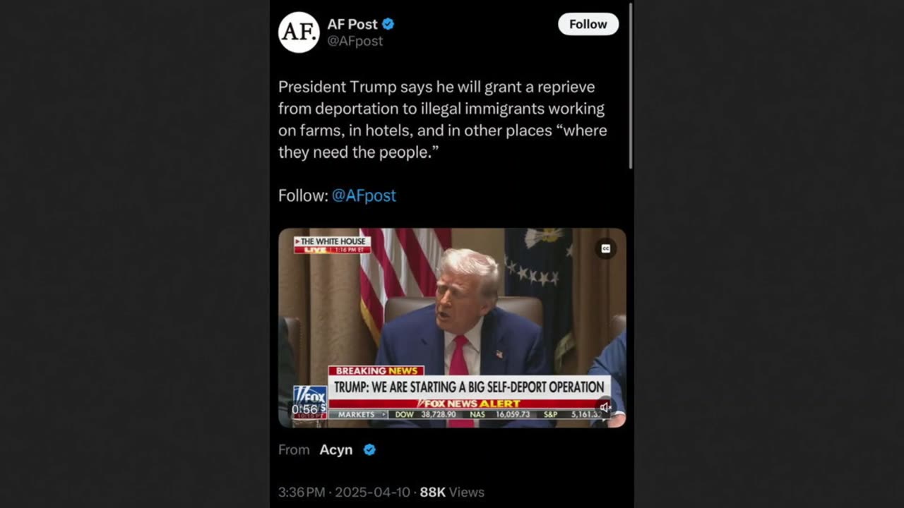 Trump Wants To Keep Illegal Invader Foreign Labor vs White Nationalism
