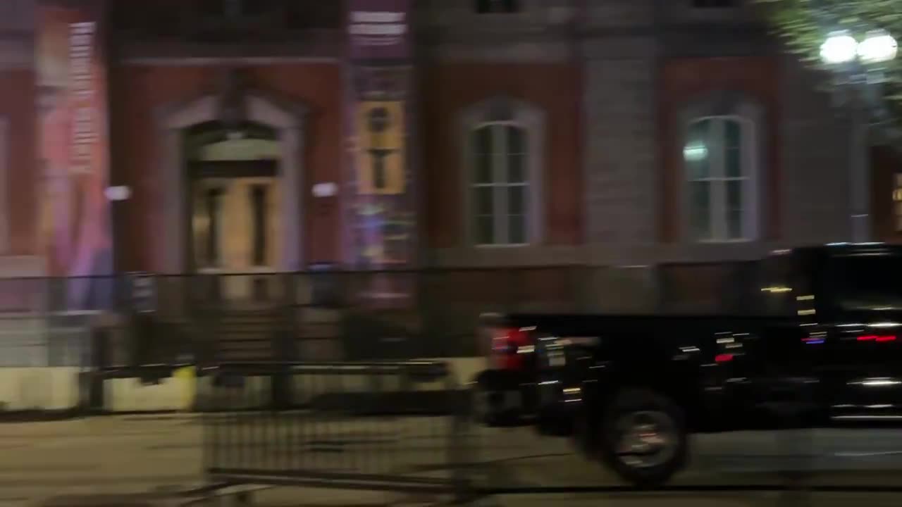 Video: Pro-Palestinian protests underway outside Blair House in Washington, D.C.
