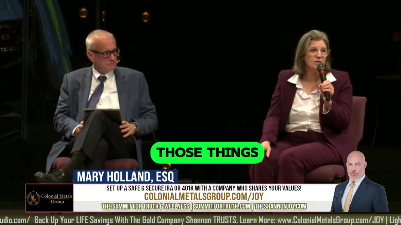 Marry Holland: We gotta get rid of the mandates. We gotta get rid of the PREP Act.
