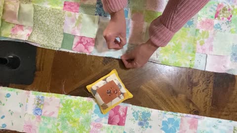 Journey of a Pastel Quilt made with Vintage Fabrics🧵