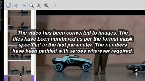 Chapter 5 Demo 1 of the book ‘Quick Start Guide to FFmpeg’ — Video-to-image conversions