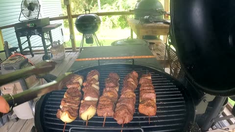 Beef Kabobs On The OJ's Bronco