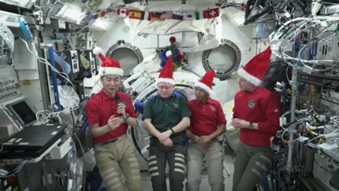 Holiday Greetings From Space 👨‍🚀🎅🎄 ISS Astronauts Message to Earth. (Dec 2025)