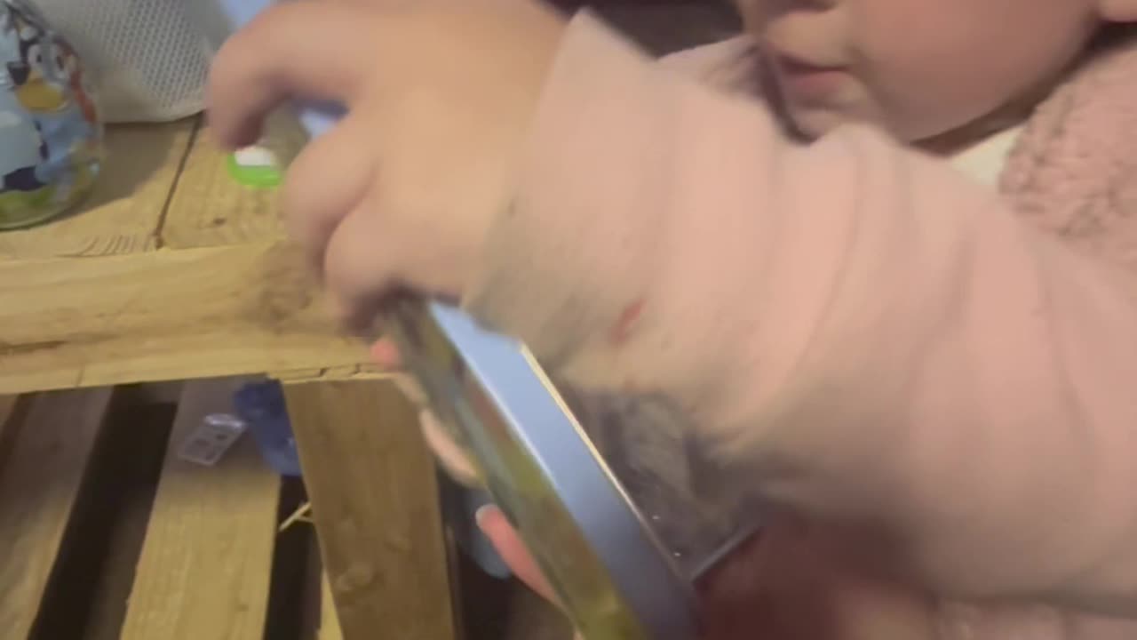 Happiness of a toddler