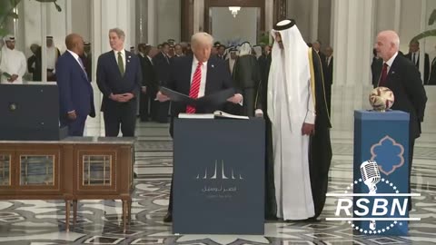 RSBN 3 - President Trump Signs FIFA Ball and Patent For The Emir - 5-14-25