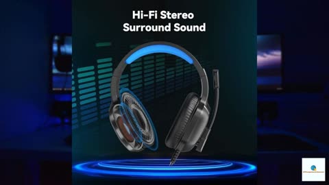 IMYB A36 Gaming Headset with Microphone for Pc, Xbox One Series X/s, Ps4, Ps5, Switch, Ste