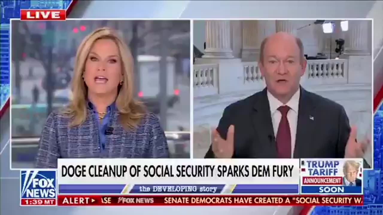Martha MacCallum Clashes with Democrat Senator Coons in a Heated Debate