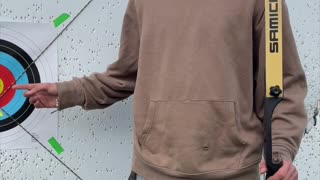 🏹 One smooth release in the autumn gold… and BULLSEYE!