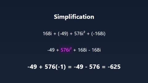 Simplifying √[(7+24i)(24i-7)] in Seconds! 🤯 #mathshorts #complexnumbers #mindblown