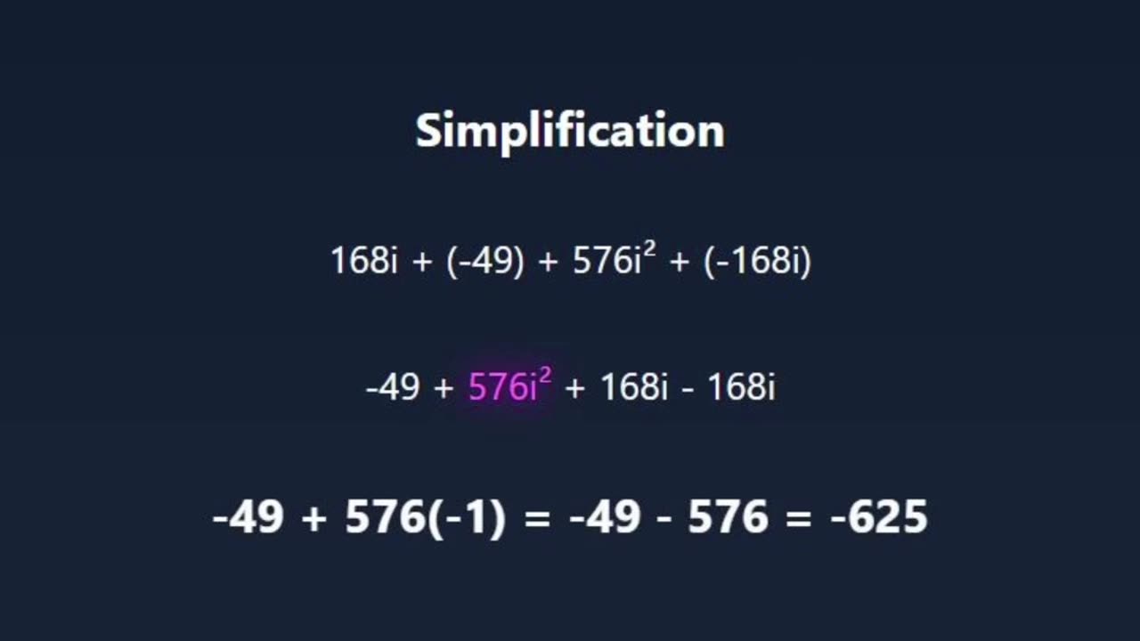 Simplifying √[(7+24i)(24i-7)] in Seconds! 🤯 #mathshorts #complexnumbers #mindblown