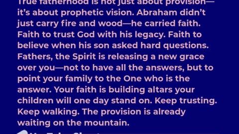 A Father’s Faith