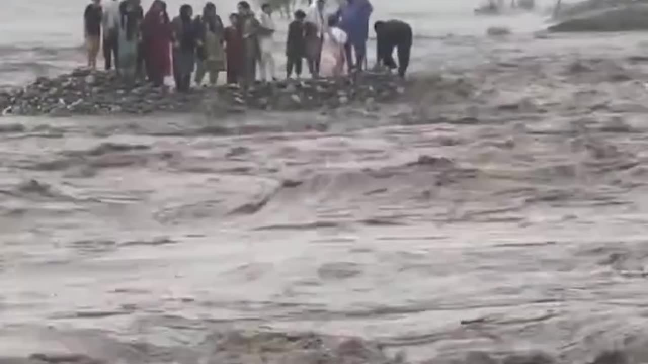 18 tourists were swept away by flash flooding while having breakfast by a riverside hotel