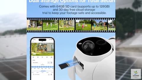 FancyDove Outdoor Wireless Security Camera w/ 1500LM Solar Floodlight
