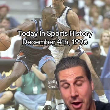 THE HISTORIC SPORTS MOMENT OF DECEMBER 4th, 1996
