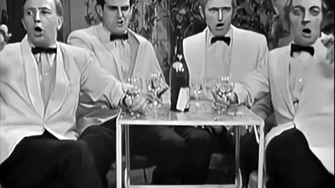 The Four Yorkshiremen 1967 original--Tim Brooke-Taylor, John Cleese, Graham Chapman, Marty Feldman